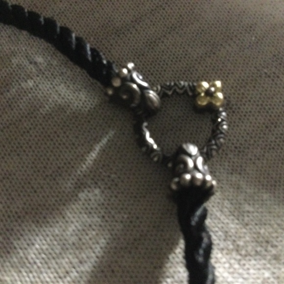 Barbara Bixby woven black silk necklace adjustable - Picture 8 of 11